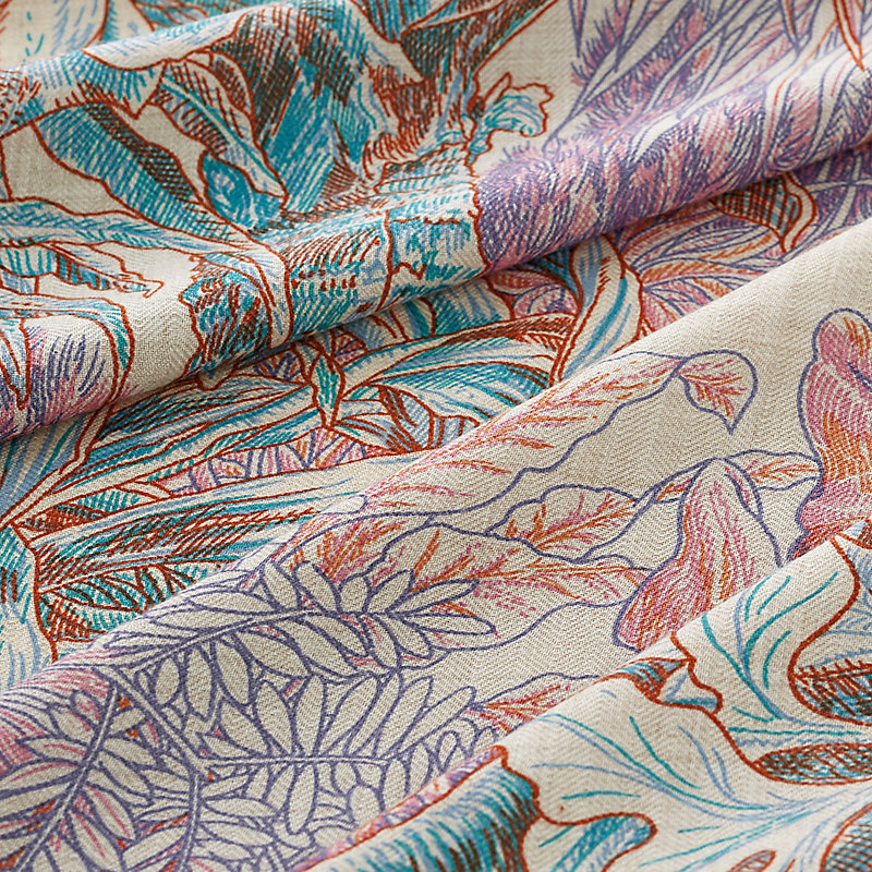 HERMES Chale 140 All'Orto Botanico di Palermoショール All'Orto Botanico di Palermo shawl 140 | Hermès Thailand